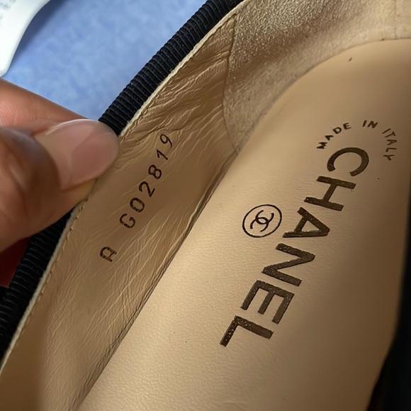 Chanel Ballet Flats Dark Blue - Picture 4 of 5